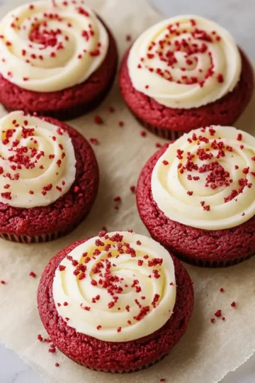 Red Velvet Cupcake Cookies