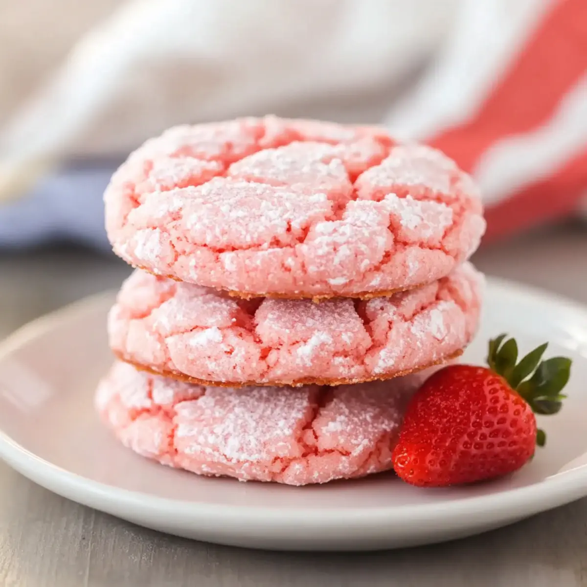 Strawberry Cake Mix Cookies