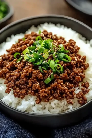 Korean Ground Beef Bowl