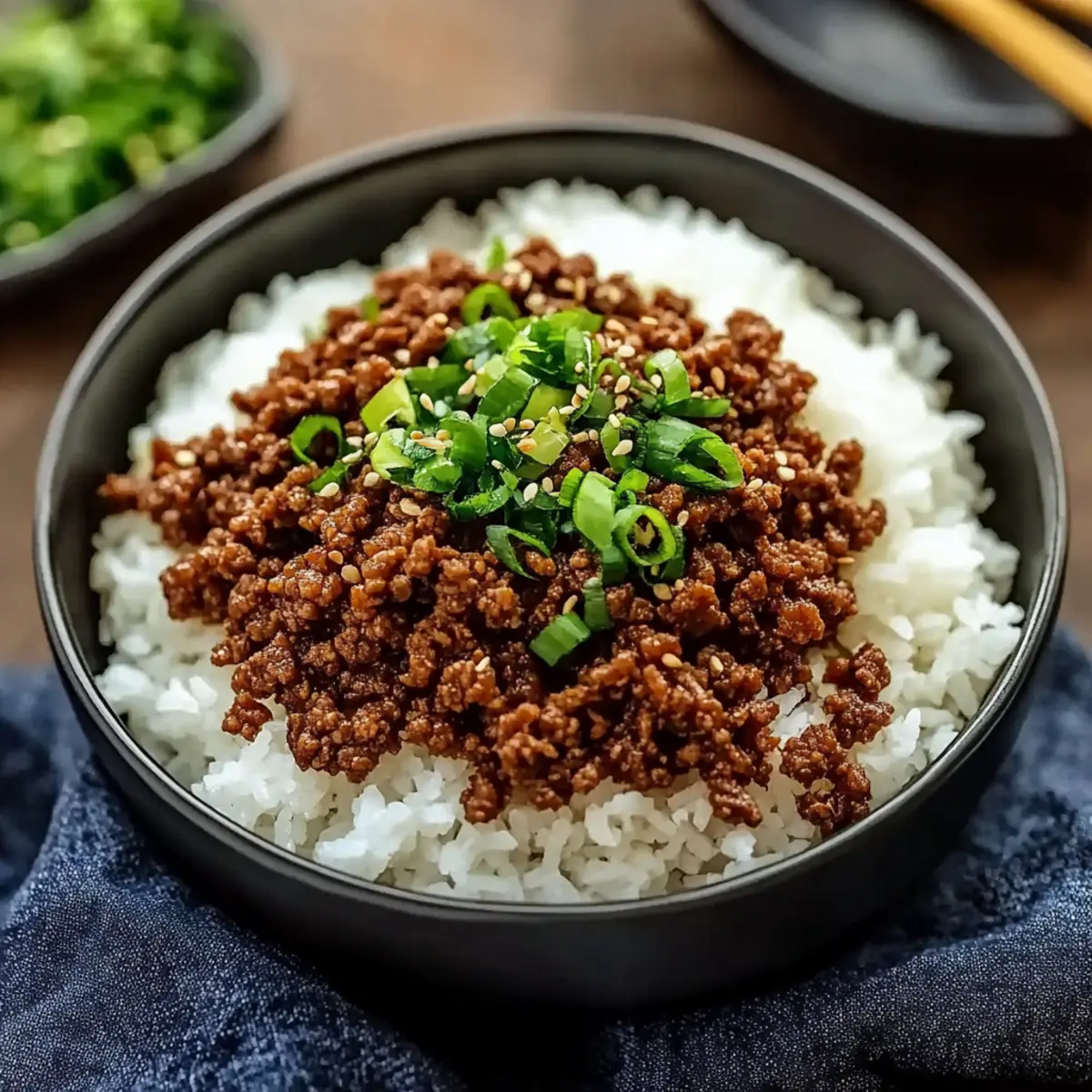 Korean Ground Beef Bowl