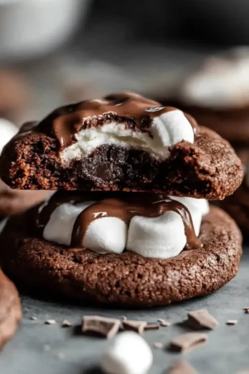 Marshmallow-Surprise Hot Cocoa Cookies