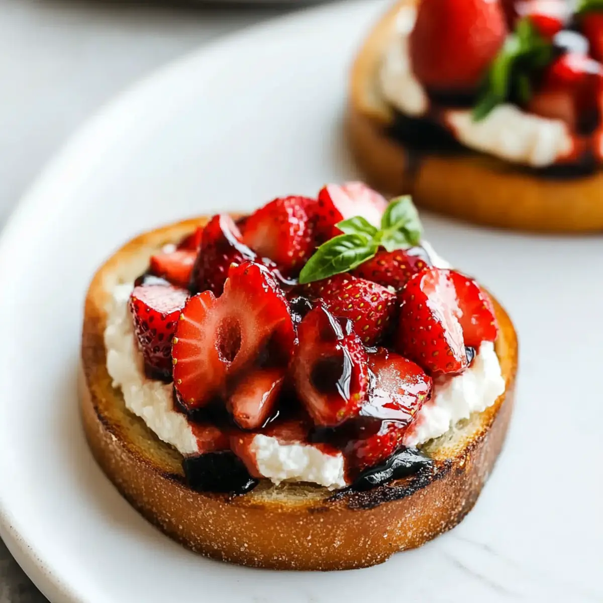 Strawberry Goat Cheese Bruschetta
