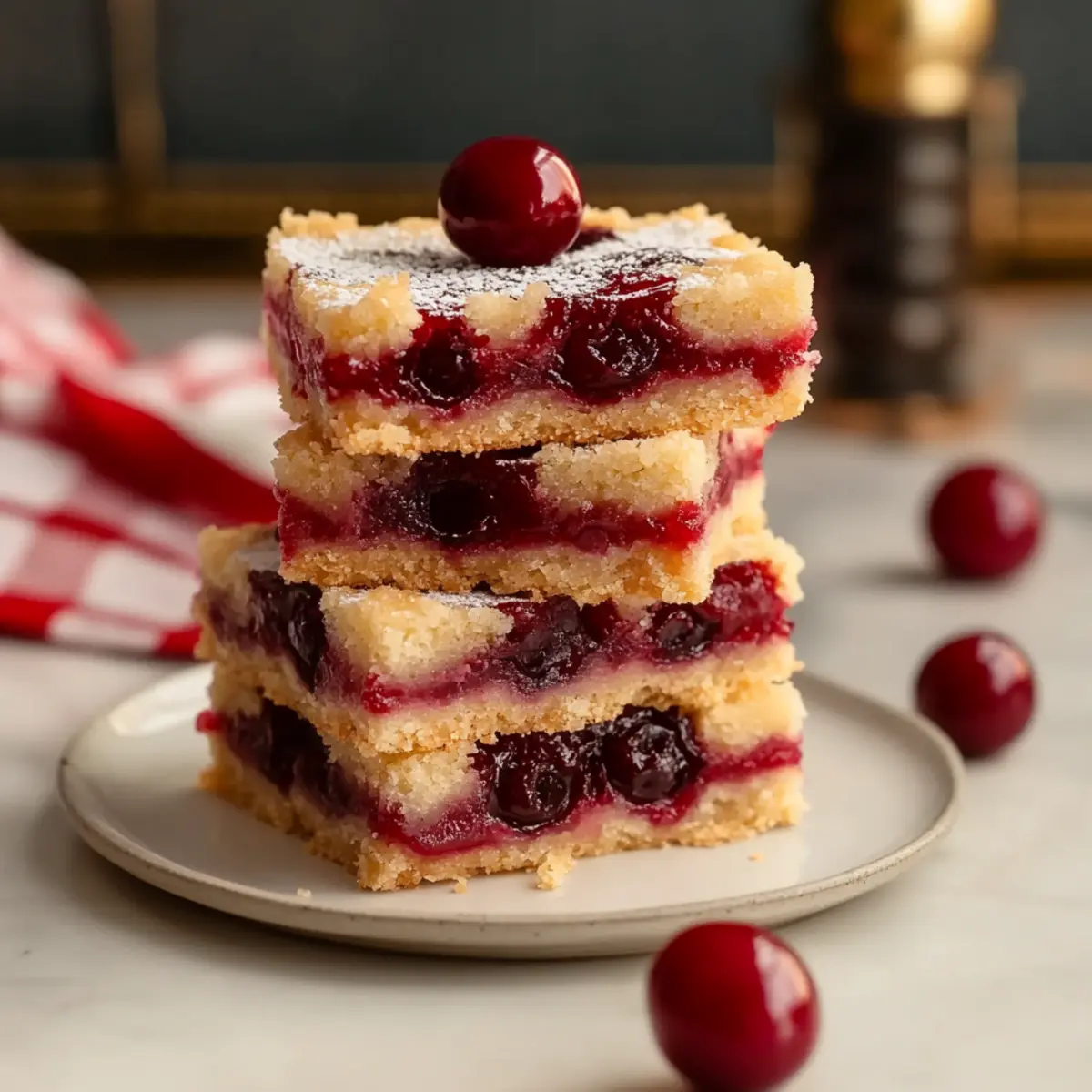 Christmas Cherry Bars