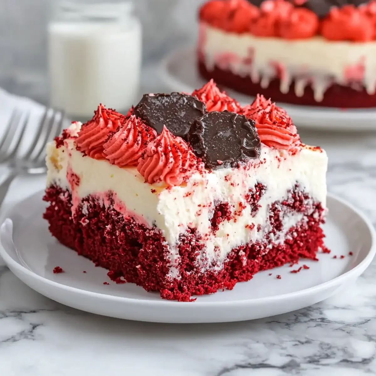 Red Velvet Poke Cake