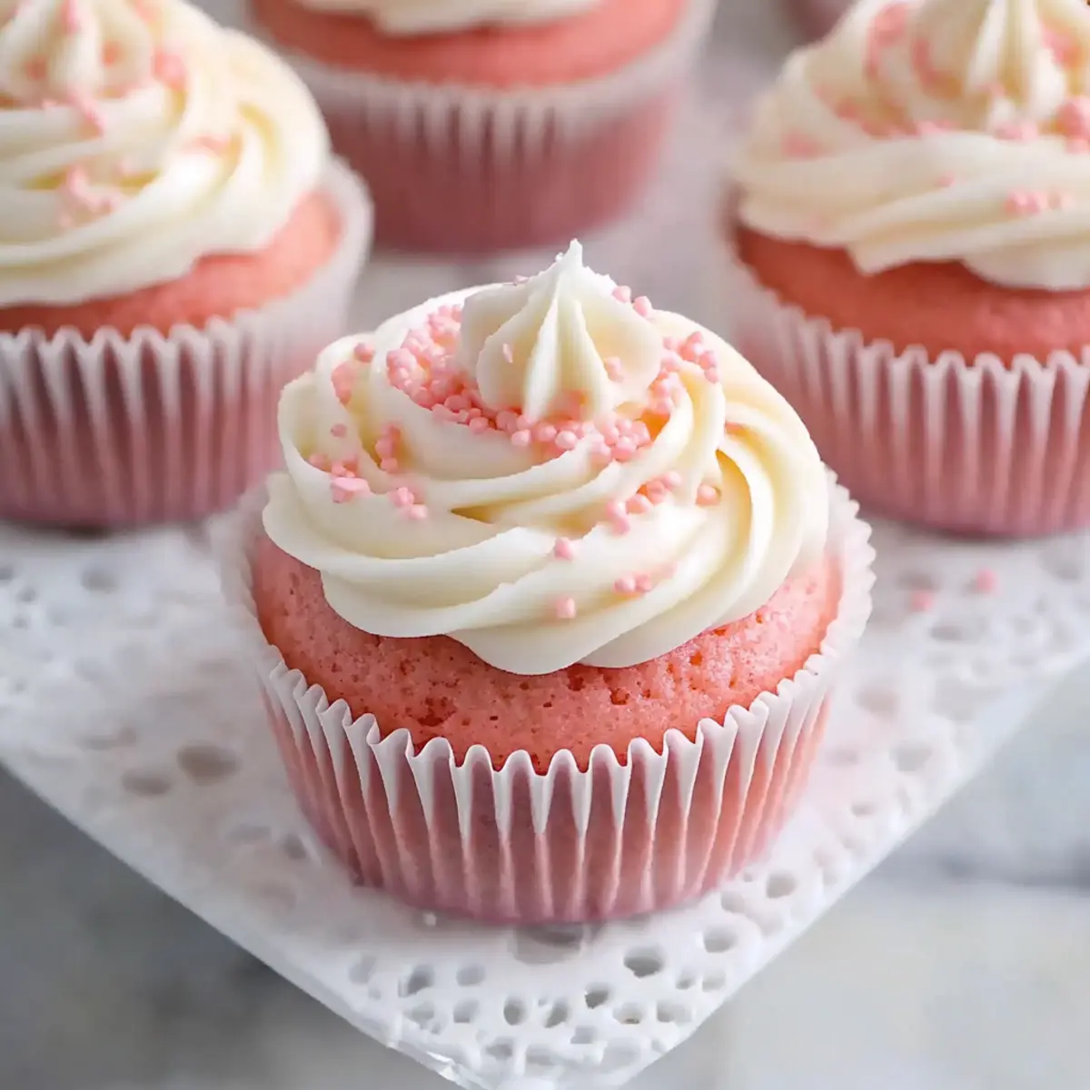 Pink Velvet Cupcakes