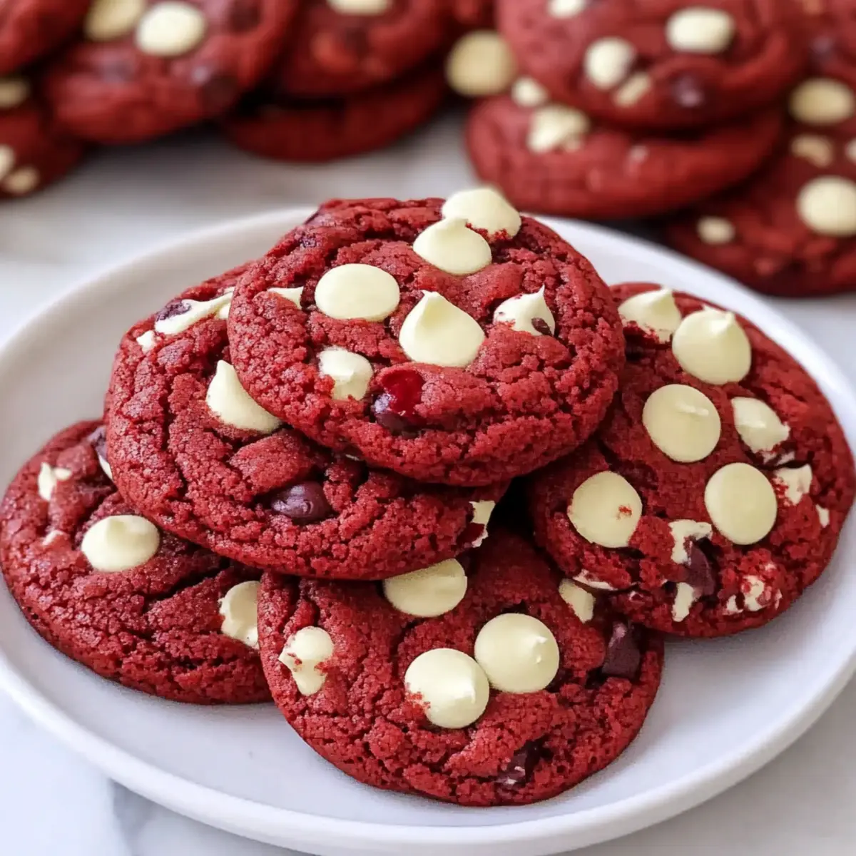 Red Velvet Cake Mix Cookies