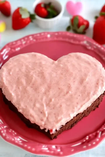 Strawberry Sweetheart Brownies