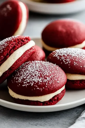 Red Velvet Whoopie Pies