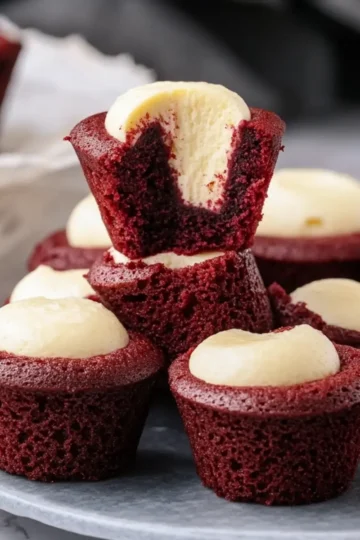 Mini Red Velvet Cheesecakes
