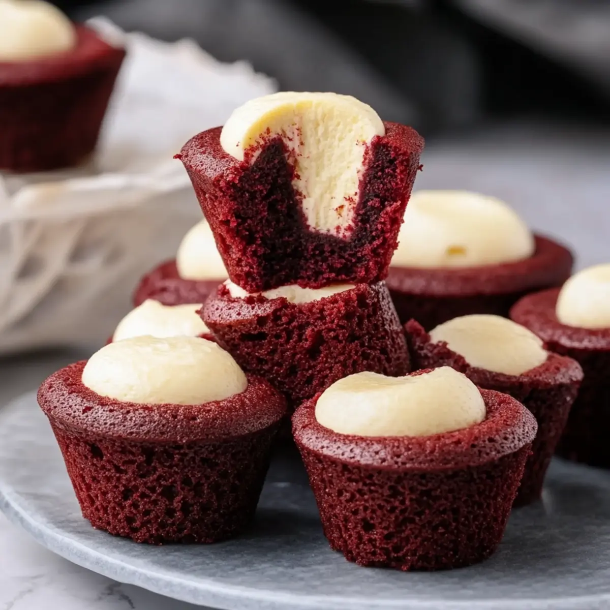 Mini Red Velvet Cheesecakes