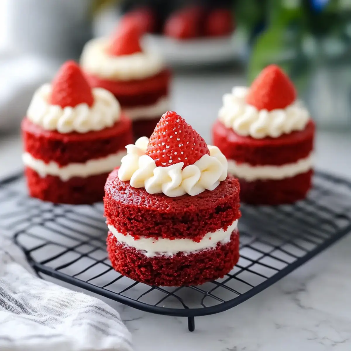 Mini Red Velvet Cakes