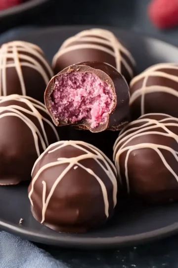 Chocolate Raspberry Truffles