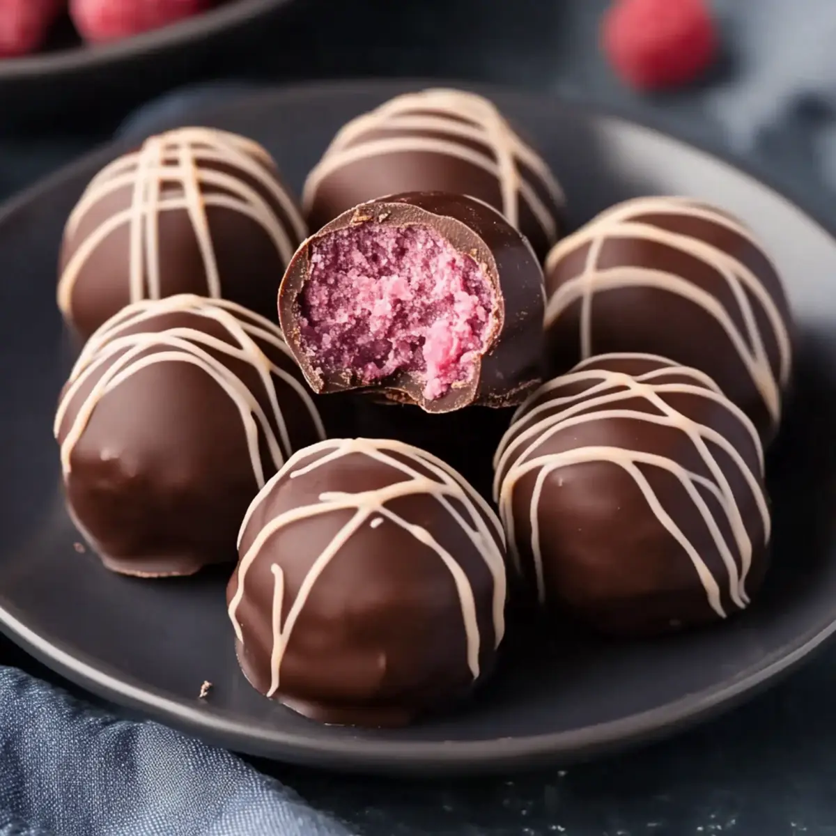 Chocolate Raspberry Truffles