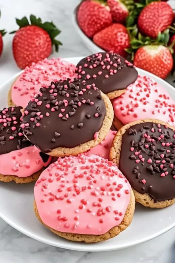 Chocolate Covered Strawberry Cookies