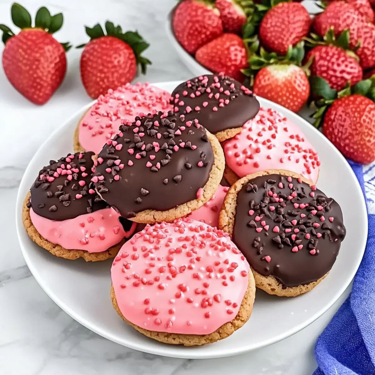 Chocolate Covered Strawberry Cookies