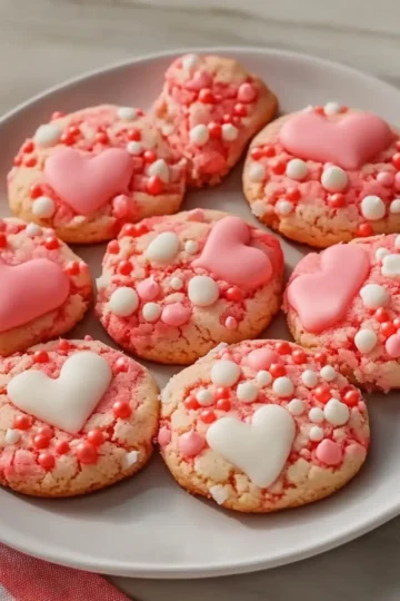 Valentine Cake Cookies