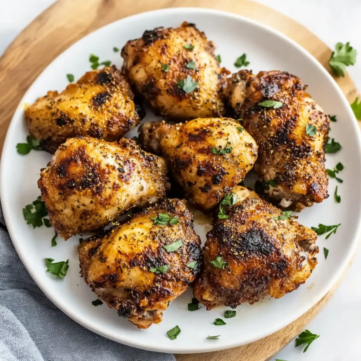 Oven Baked Chicken Thighs