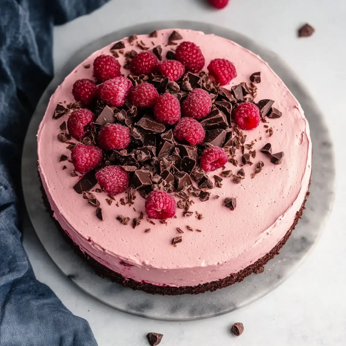 Chocolate Raspberry Mousse Cake