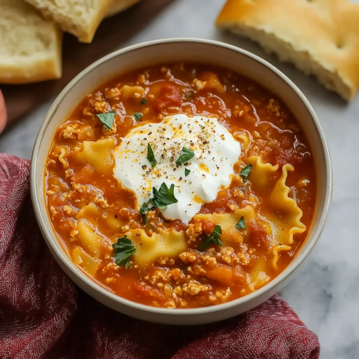 Lasagna Soup