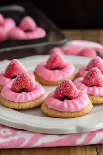 Strawberry Kiss Cookies