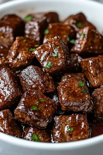 Easy Crockpot Steak Bites