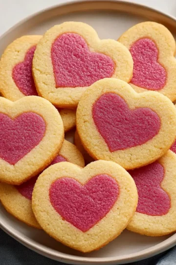 Slice and Bake Heart Cookies Valentine’s Recipe