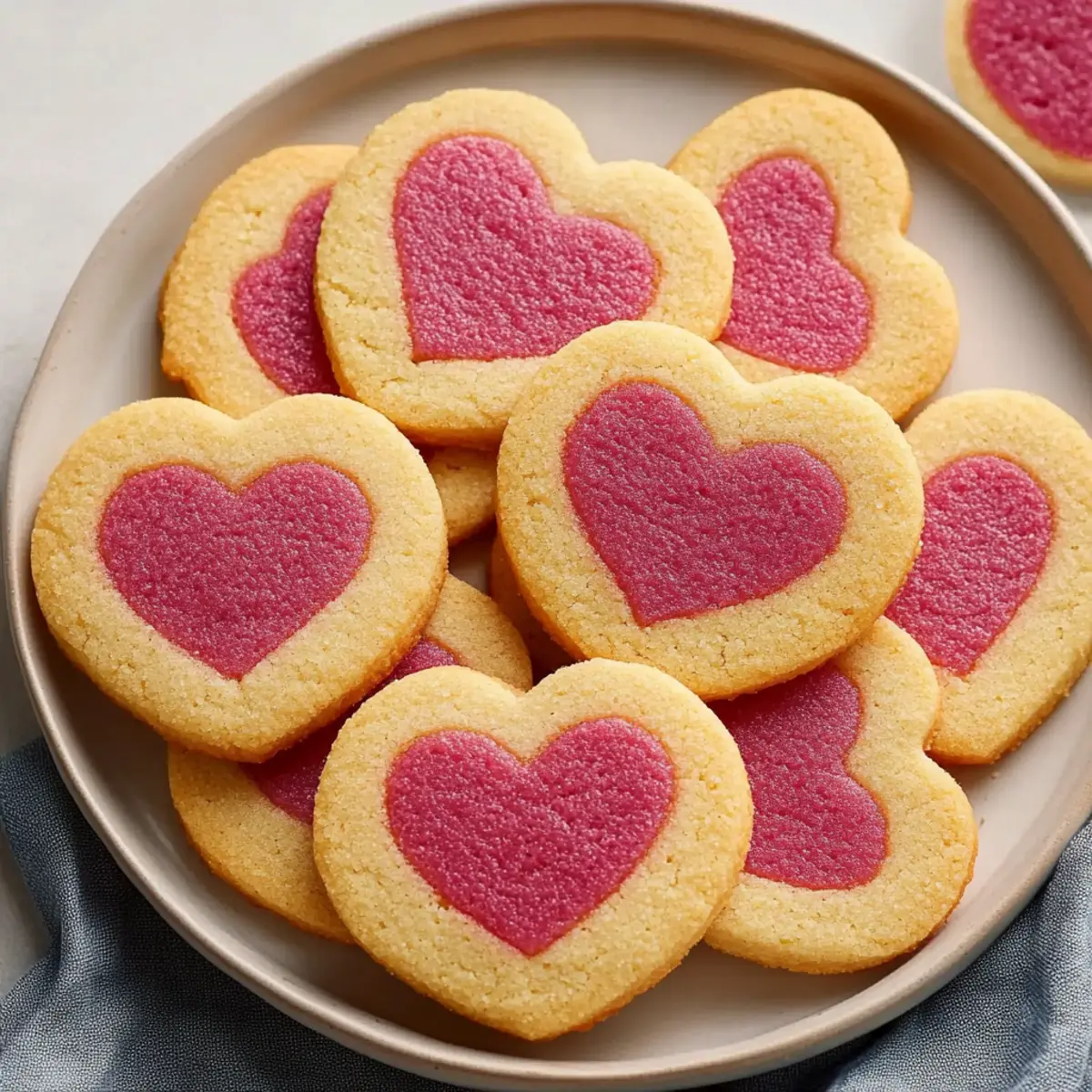 Slice and Bake Heart Cookies Valentine’s Recipe