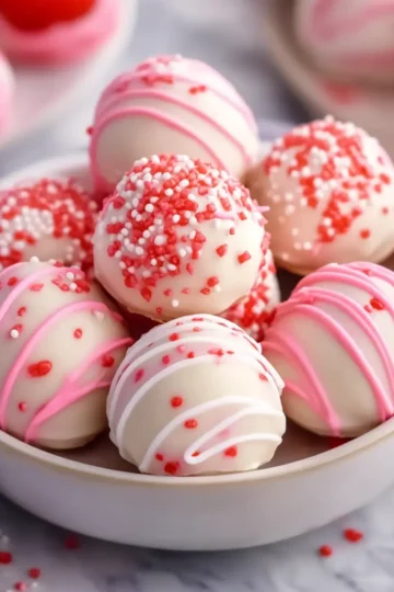 Strawberry Cake Truffles