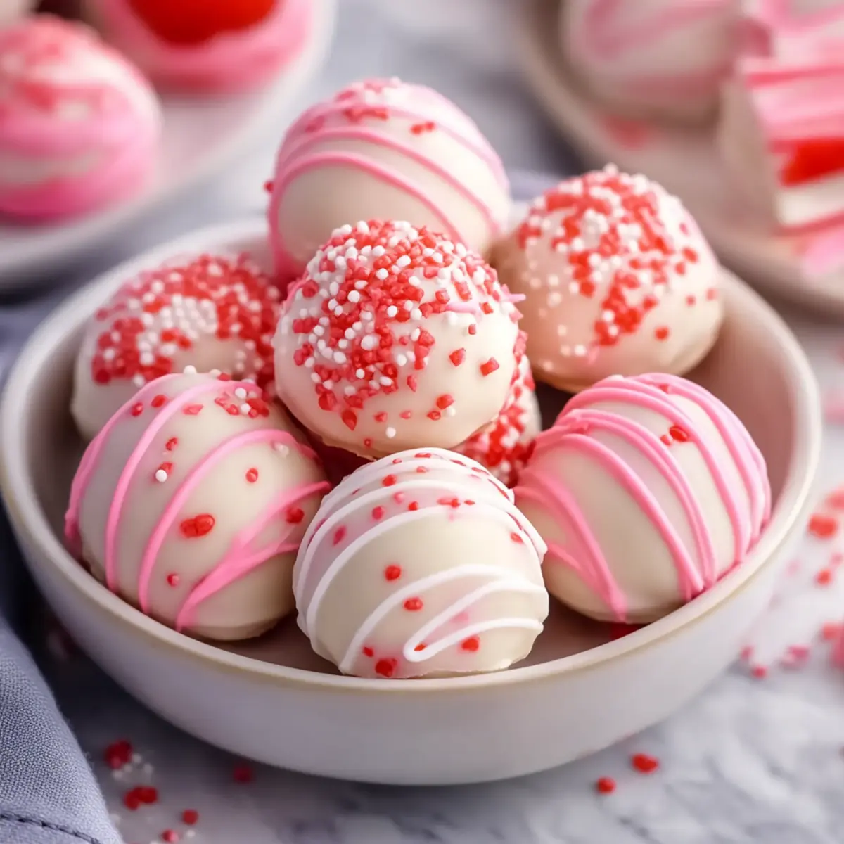 Strawberry Cake Truffles