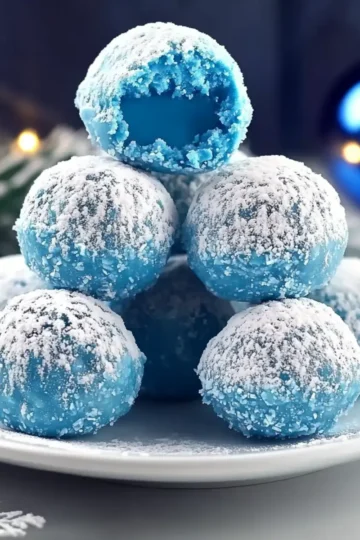 Blue Christmas Truffles