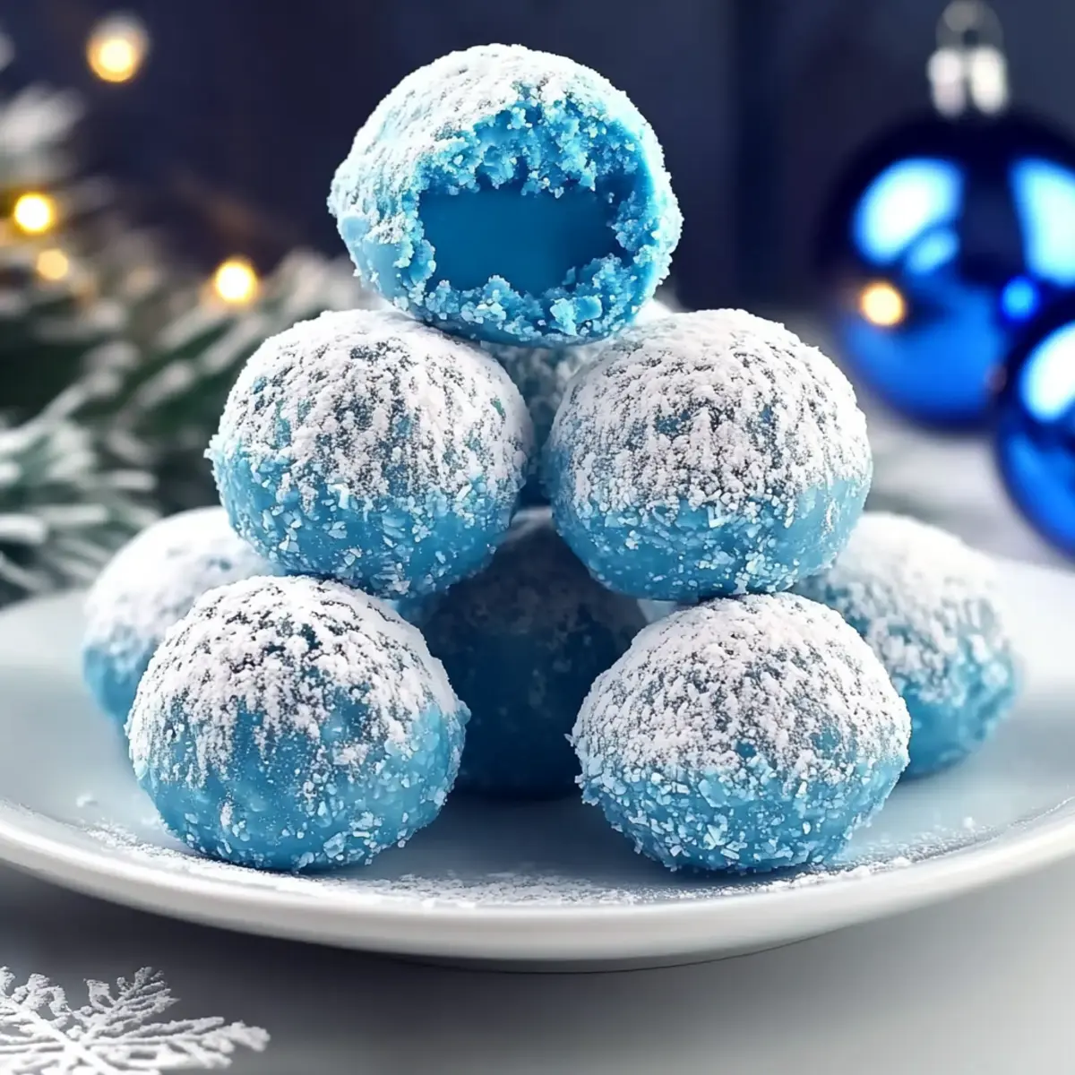 Blue Christmas Truffles