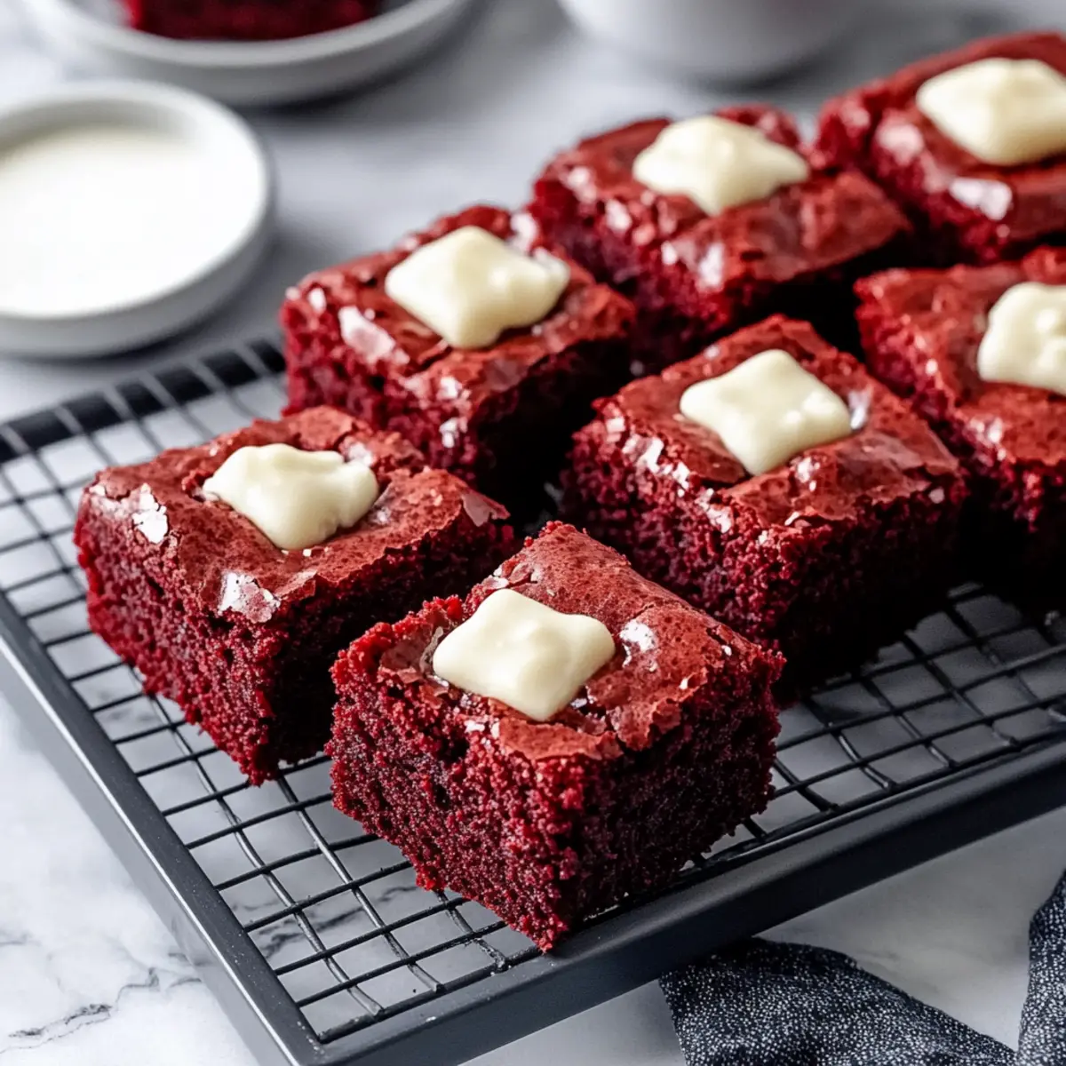 Red Velvet Cake Mix Brownies