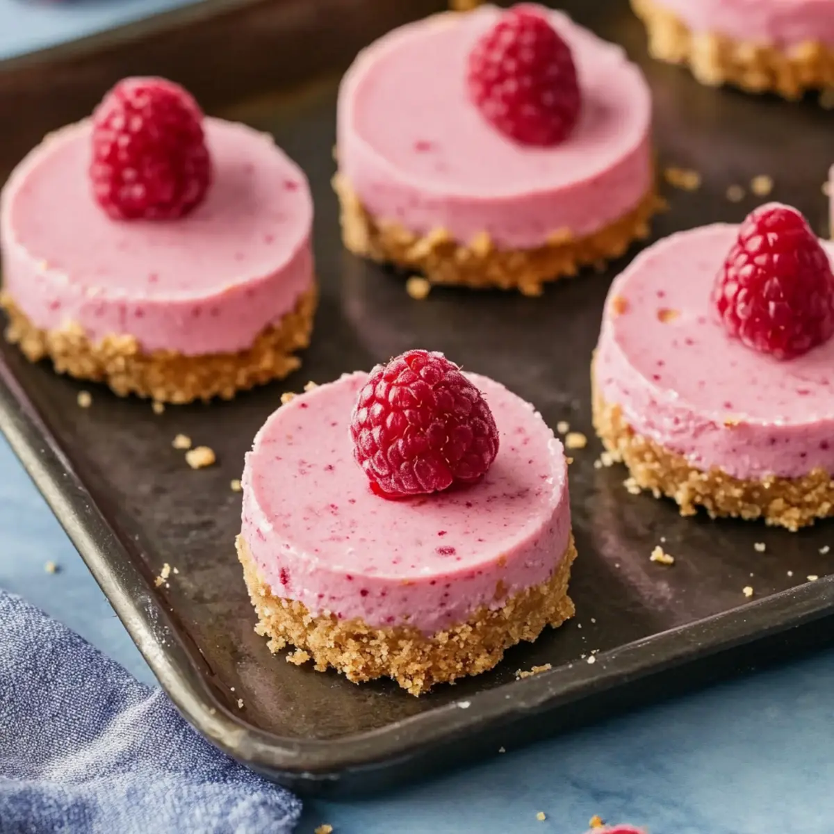 Raspberry Vegan Cheesecake Bites