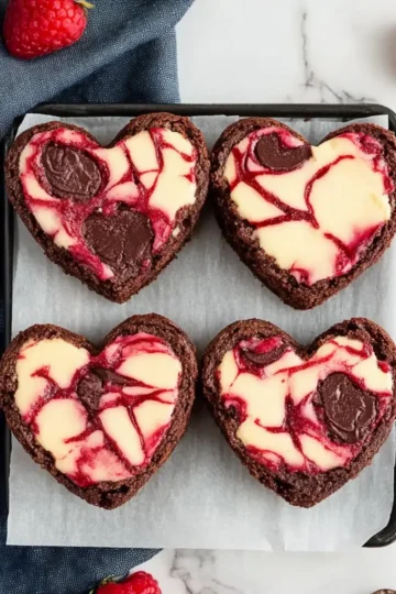 Heart Shaped Brownies Valentine Treat