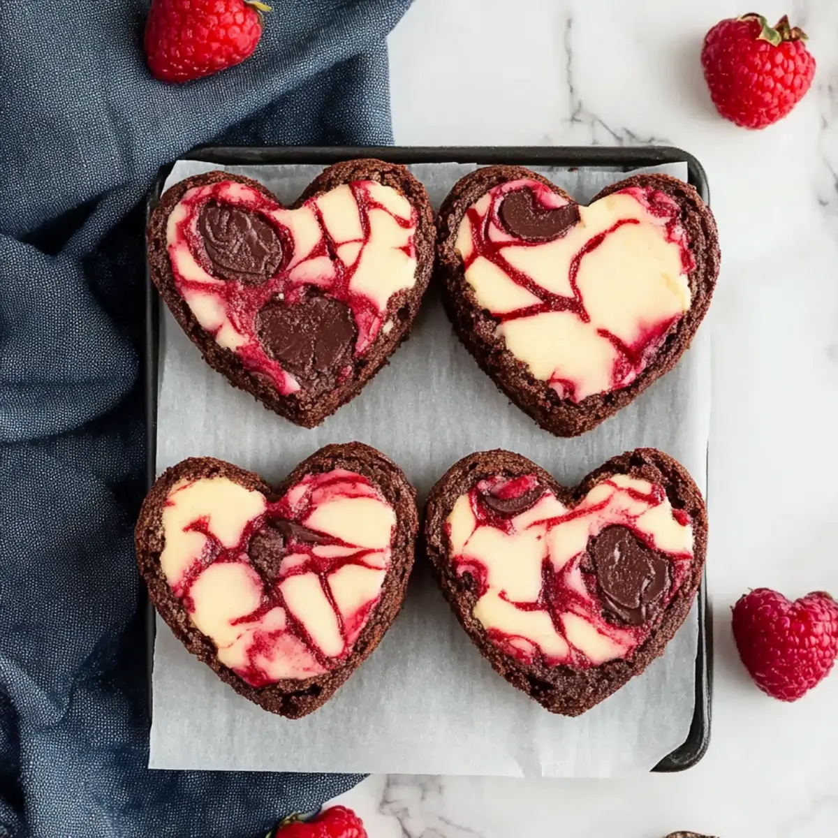 Heart Shaped Brownies Valentine Treat