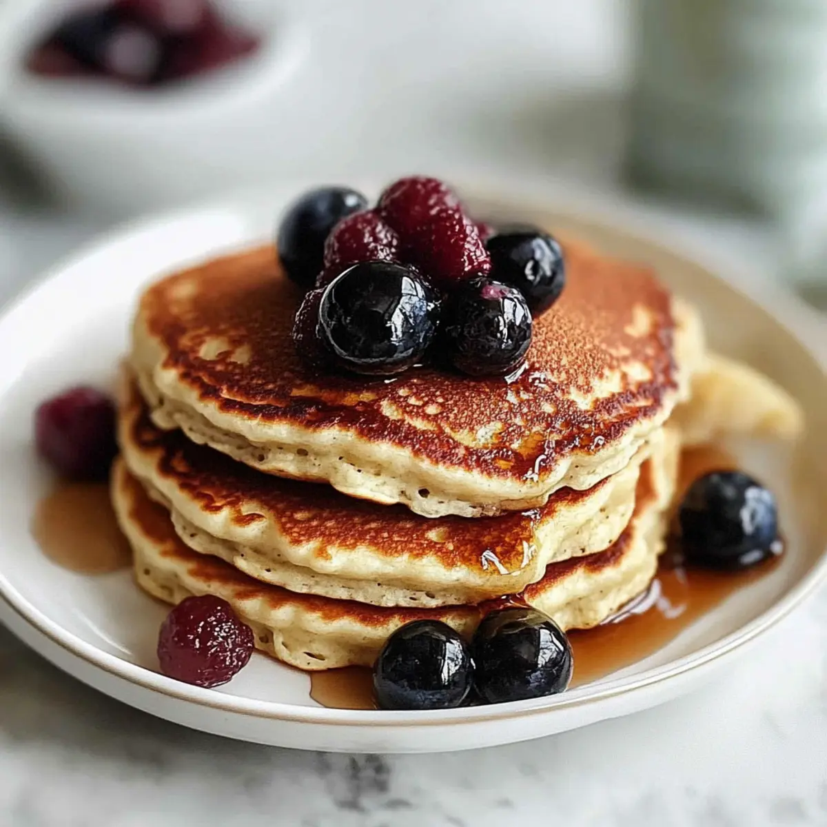 Fluffy Cottage Cheese Pancakes