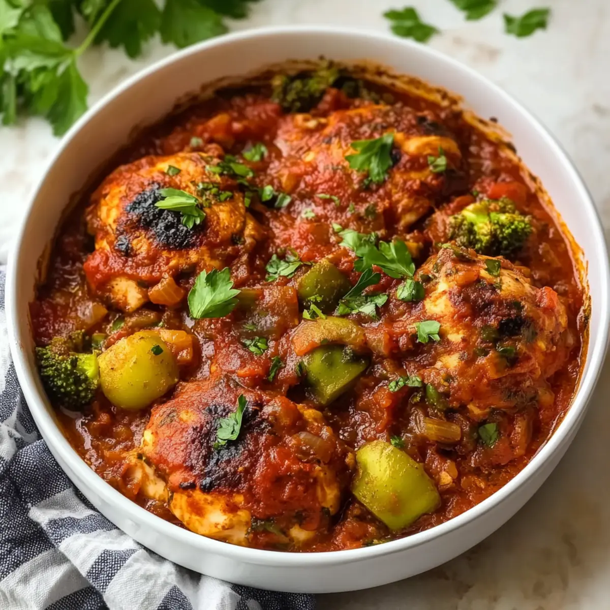 Crockpot Chicken Cacciatore