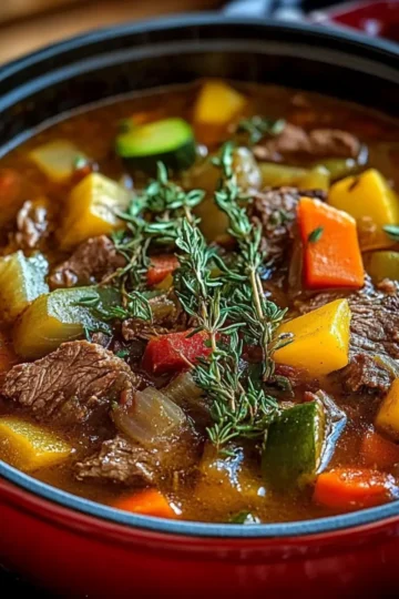 Braised Vegetable Beef Soup