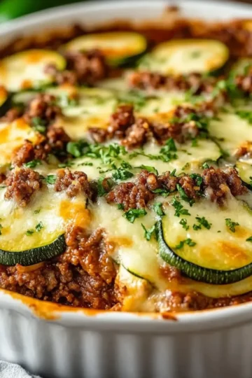 Ground Beef Zucchini Bake