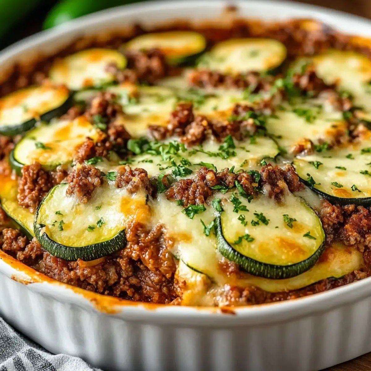 Ground Beef Zucchini Bake