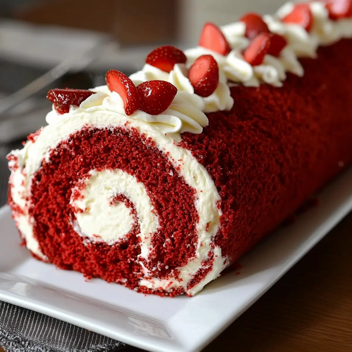 Red Velvet Cake Roll