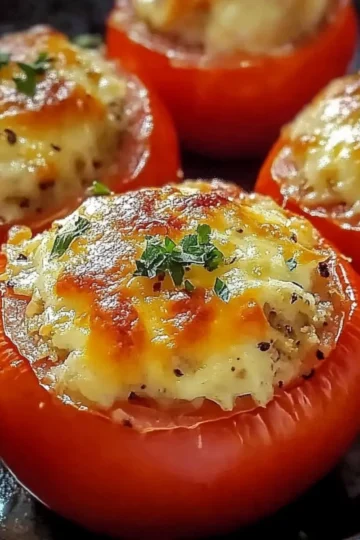 Cheesy Baked Stuffed Tomatoes