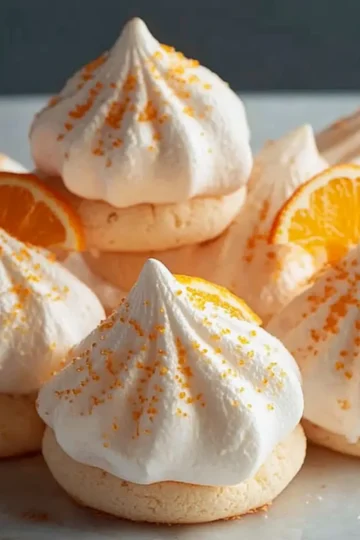 Orange Meringue Cookies
