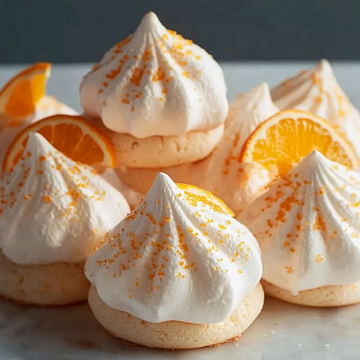Orange Meringue Cookies
