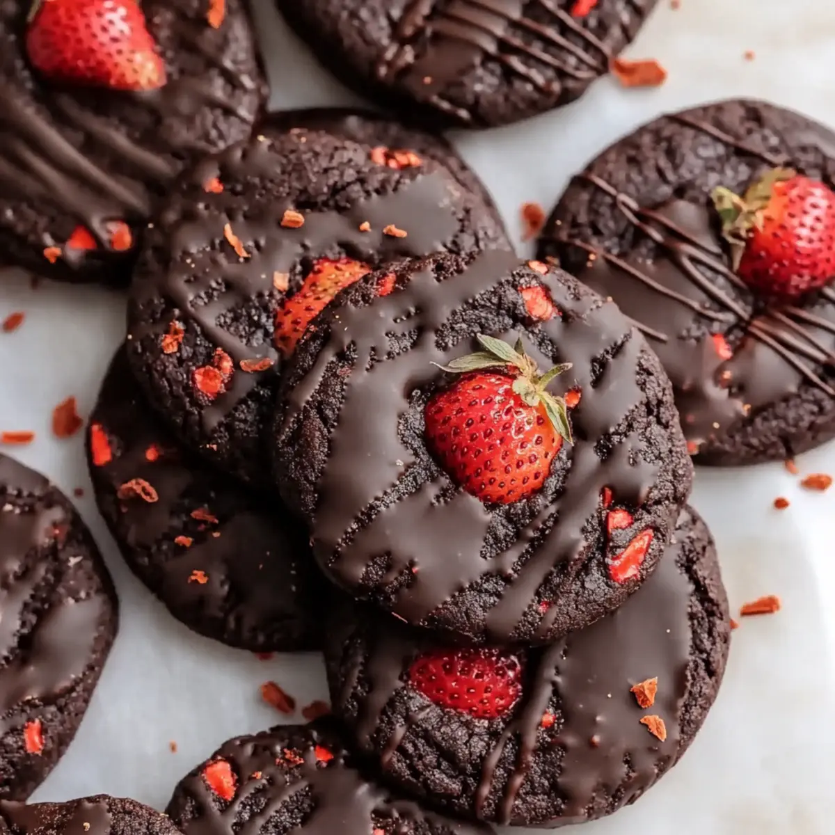 Chocolate Covered Strawberry Cookies