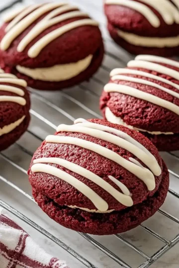 Homemade Red Velvet Whoopie Pies