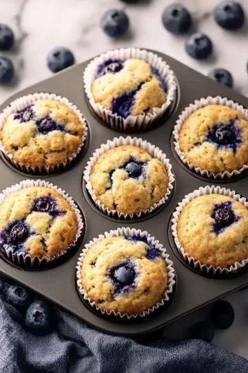 Homemade Blueberry Protein Muffins