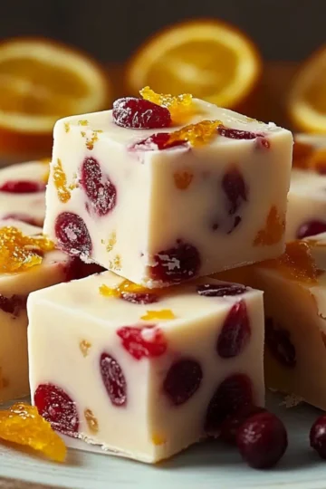 Cranberry Orange Fudge