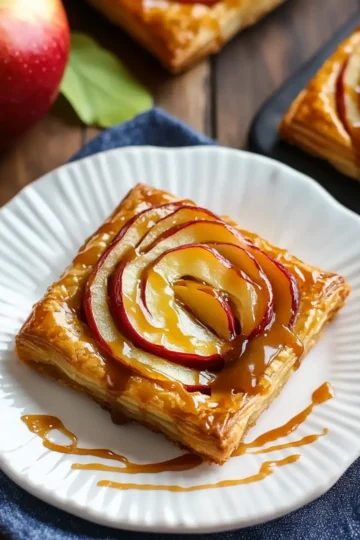 Caramel Apple Puff Pastries