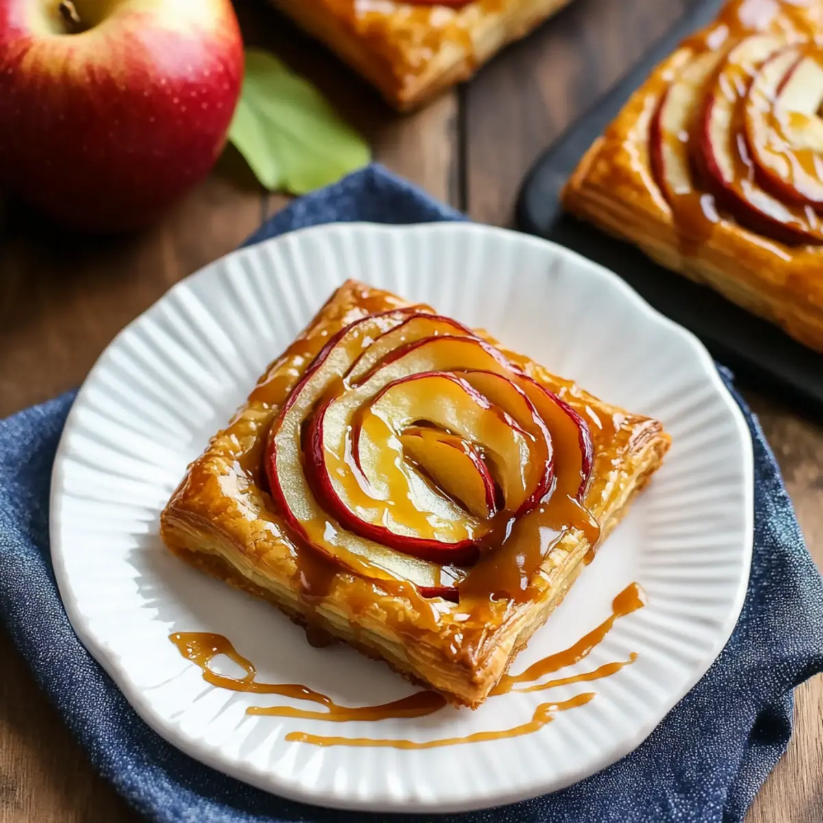 Caramel Apple Puff Pastries
